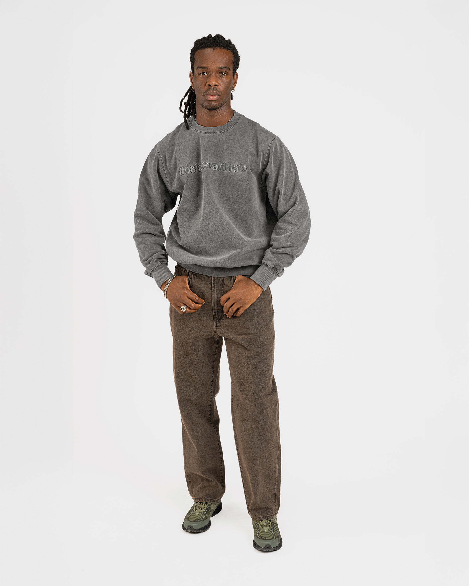 Thisisneverthat T-Logo Crewneck | TN253TSWCW01-DAMO | AFEW STORE Thisisneverthat T-Logo Crewneck | TN253TSWCW01-DAMO | AFEW STORE